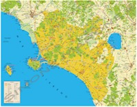 Carta turistica Maremma Tosco-Laziale       (CSAA Monte Argentario - Grafiche ATLA)