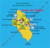 Isola del Giglio      (CSAA Monte Argentario - Grafiche ATLA)